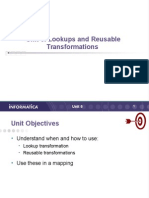 Unit 6. Lookups and Reusable Transformations