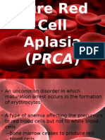 Pure Red Cell Aplasia PRCA 