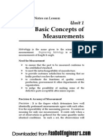 Engineering Metrology & Measurements