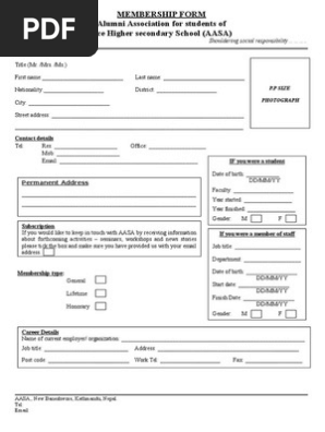 Membership Form