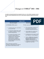 Changes To USMLE Handout