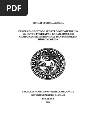 Skripsi Farmasi Kimia Analisis