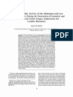Journal of Orthopaedic Research Volume 9 Issue 1 1991 (Doi 10.1002/jor.1100090112) Dr. Stuart M. McGill - Electromyographic Activity of The Abdominal and Low Back Musculature During The Generation