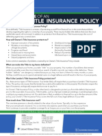 CFPB Cheat Sheet: Owner's Title Insurance Policy