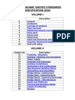 Indian Railway Unified Standared Specification 2010 Volume-I