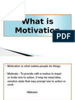 What Is Motivation