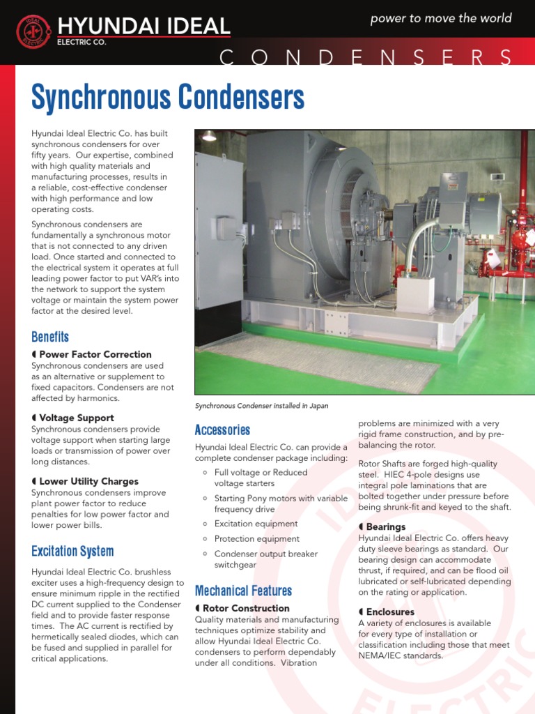 Synchronous Condensers Capacitor Rectifier