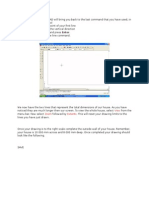 Draw house floor plan in AutoCAD