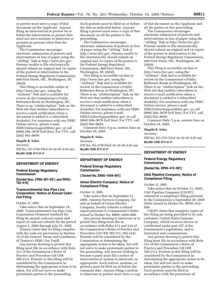 Notice: Preliminary Permits Surrender: Transcontinental Gas Pipe Line ...
