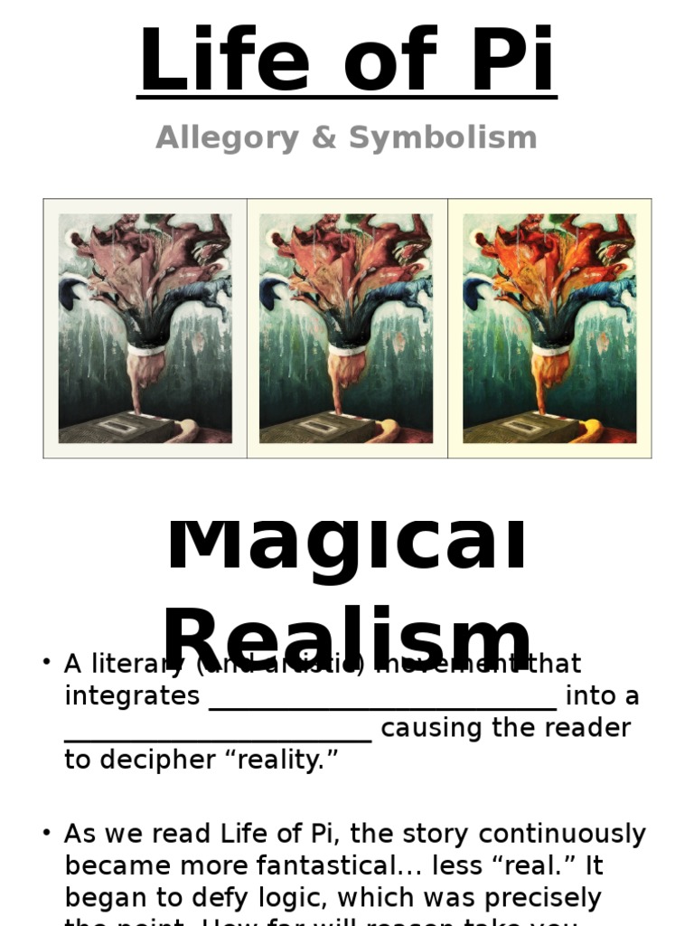 life of pi symbolism v allegory student presentation Emotions Self