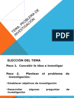 Problema DE INVESTIGACION