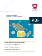 Planeacion educativa en Mexico 