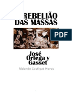 Jose Ortega y Gasset a Rebeliao Das Massas