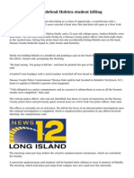 Long Island police defend Hofstra student killing
