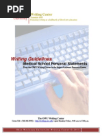 Medical School Guidelines and Sample Essays