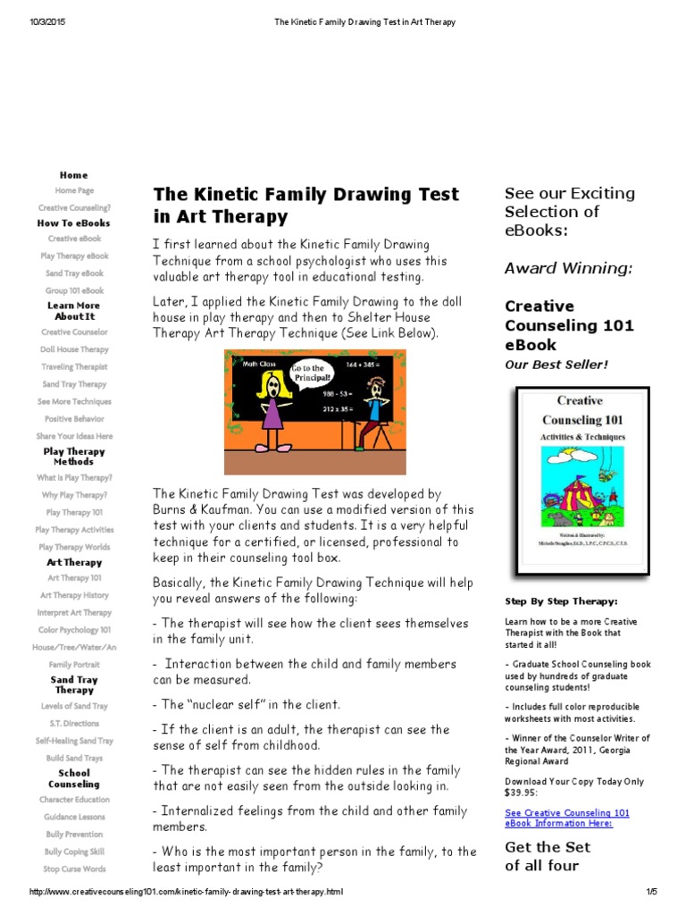 The Kinetic Family Drawing Test in Art Therapy | PDF | Art Therapy ...