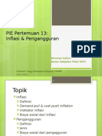 PIE Pertemuan 13 Inflasi & Pengangguran