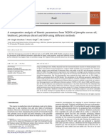 A Comparative Analysis of Kinetic Parameters From TGDTA of Jatropha Curcas Oil, Biodiesel, Petroleum Diesel and B50 Using Different Methods