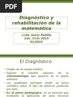 1 y 2 Diagnóstico y Rehabilitación de La Matemática