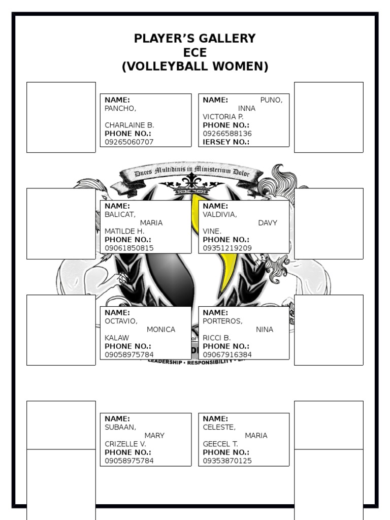 Women's Volleyball Player Roster | PDF