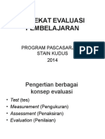 HAKEKAT EVALUASI PEMBELAJARAN Edit 1