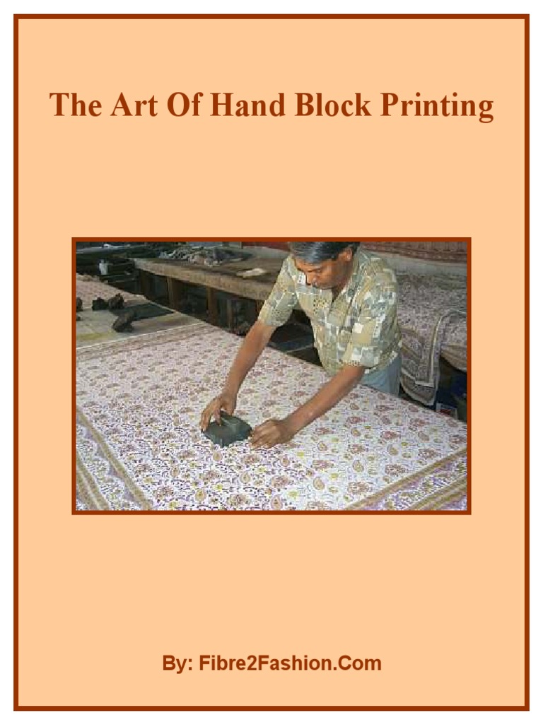 The Art of Hand Block Printing PDF, PDF, Textiles