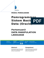 Modul Pemrograman Sistem Basis Data Dan SQL (TM4)