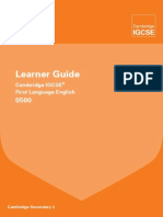 Cambridge Learner Guide For Igcse First Language English