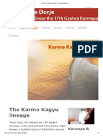 The Karma Kagyu Lineage of Tibetan Buddhism