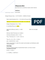 Mechanical Design of Separator (B16) : Shell Thickness Calculations