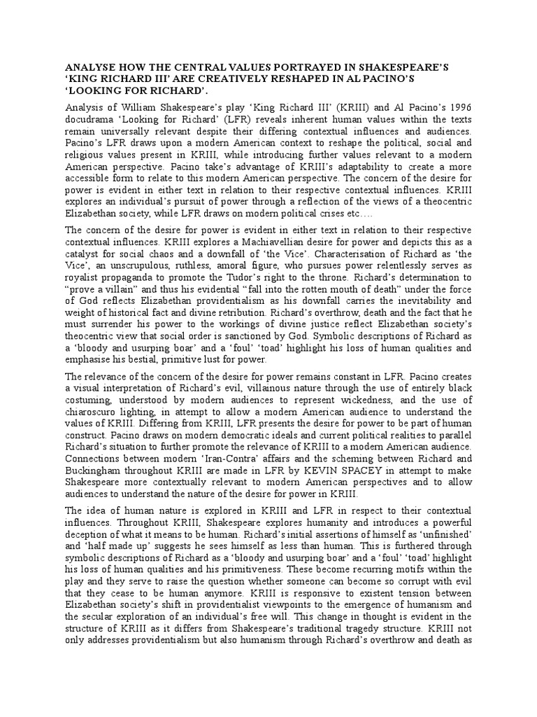 Humanism shakespeare essay picture