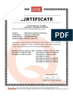 CE Certificate MT610X MT8104X