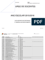 Lista retirados concurso docentes 2015/2016