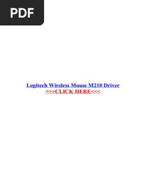 Logitech Wireless Mouse M210 Driver For Mac