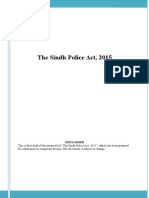 Proposed Sindh Police Act 2015