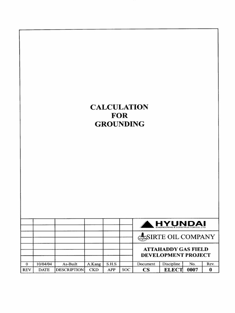 Engineering Grounding Calculations Part 1 PDF | PDF