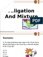 Alligation and Mixture