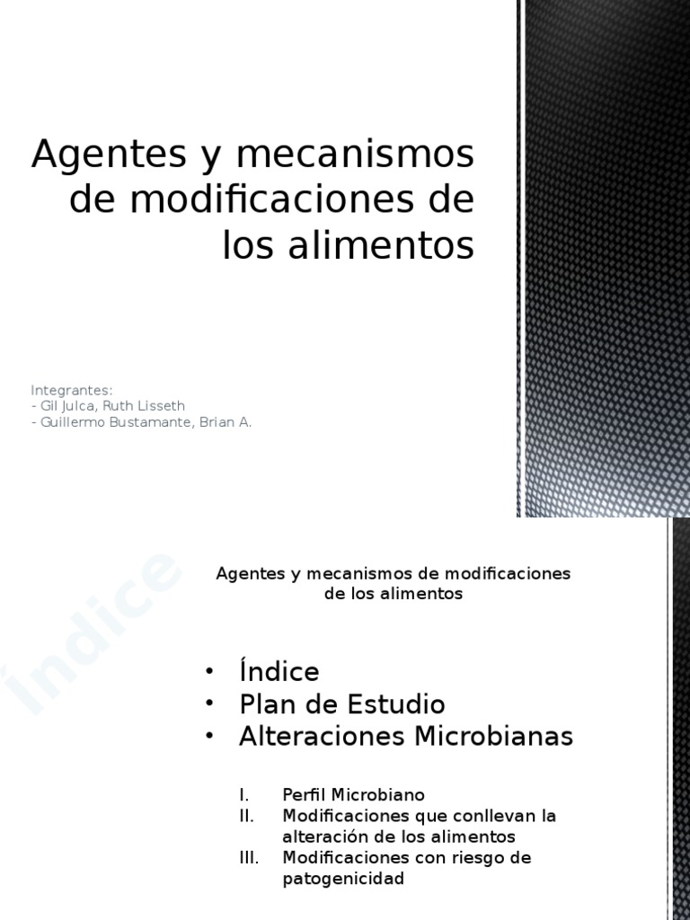 Alteraciones Microbianas en Alimentos | PDF | Alimentos | Microorganismo