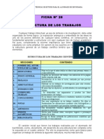 Ficha #28: Estructura Del Trabajo Científico