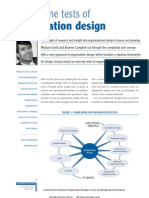 Nine Tests of Organisation Design