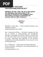 Download Teachers Professionalism Act ra 7836 by Victoria Beltran Subaran SN283552270 doc pdf