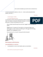 Les Prepositions