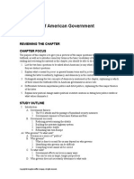 AP Government Chapter 1 Study Guide and Quiz 2014 Student Version