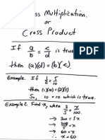 cross multiplication