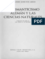 Goden Von Aesch Alexander, El Romanticismo Aleman Y Las Ciencias Naturales PDF