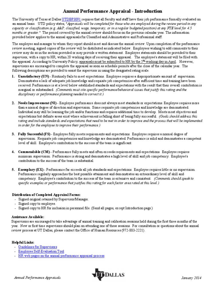 Annual Staff Appraisal Guidelines | PDF | Performance Appraisal ...