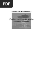Proyecto Familia y Escuela Unidas Ante Los Fenomenos Naturales