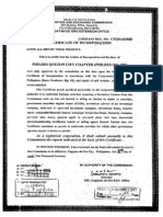 PhilRES Quezon City Articles of Incorporation PDF