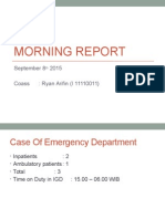 Morning Report 8 September 2015 (Susp Urolithiasis)