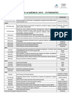 Calendario Académico 2015 Estudiantes Oficial